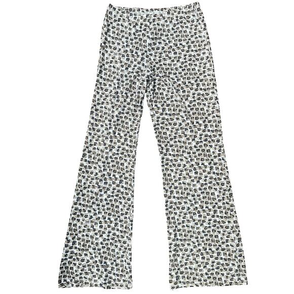 Snoskins Double Knit Jacquard Abstract Print Pull On Pants - Size Small - Picture 2 of 9